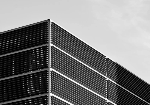 white and black concrete building