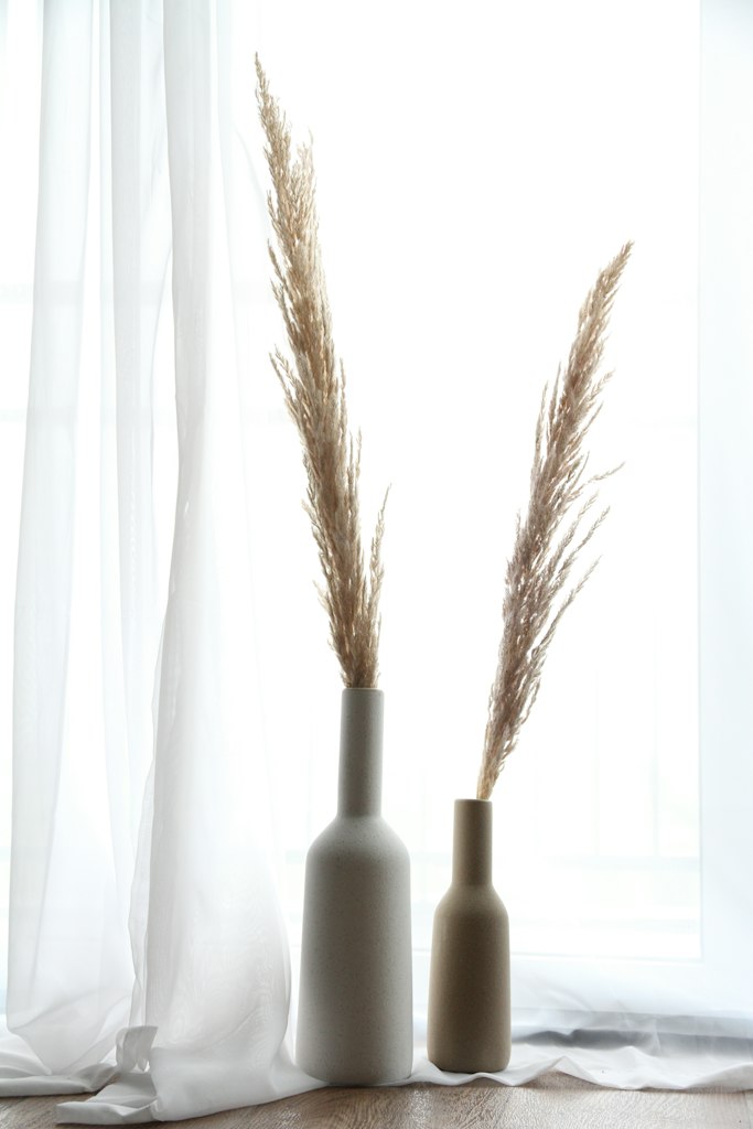 Florero de cerámica Crema