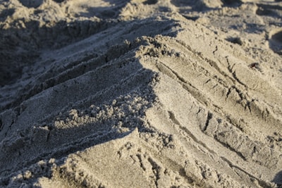 brown sand with white sand