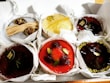A selection of gourmet sweets beautifully arranged.