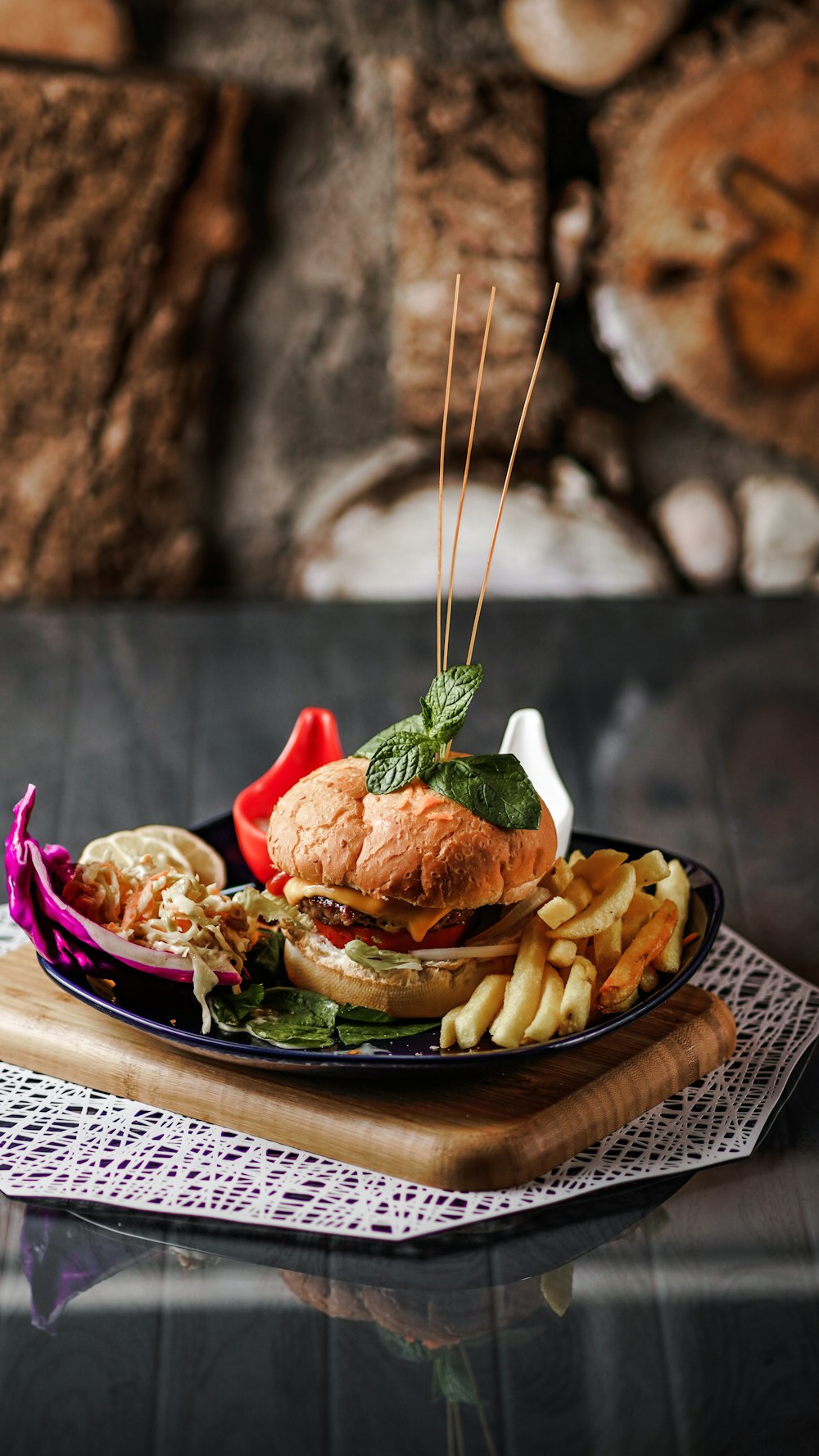 cooked food on white ceramic plate