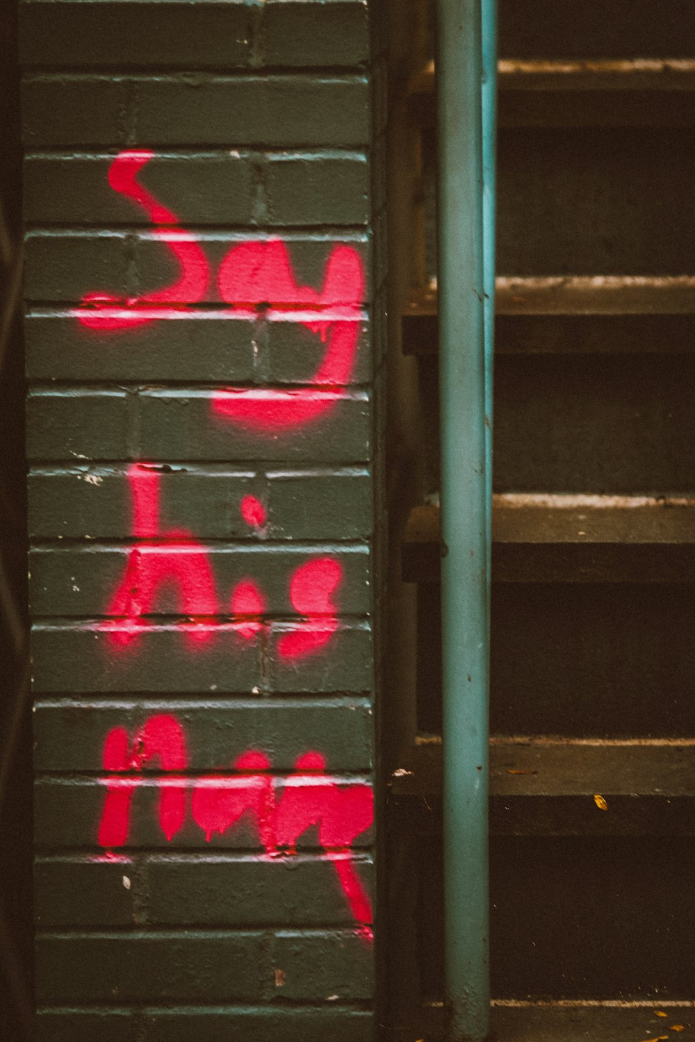 red and black metal bars