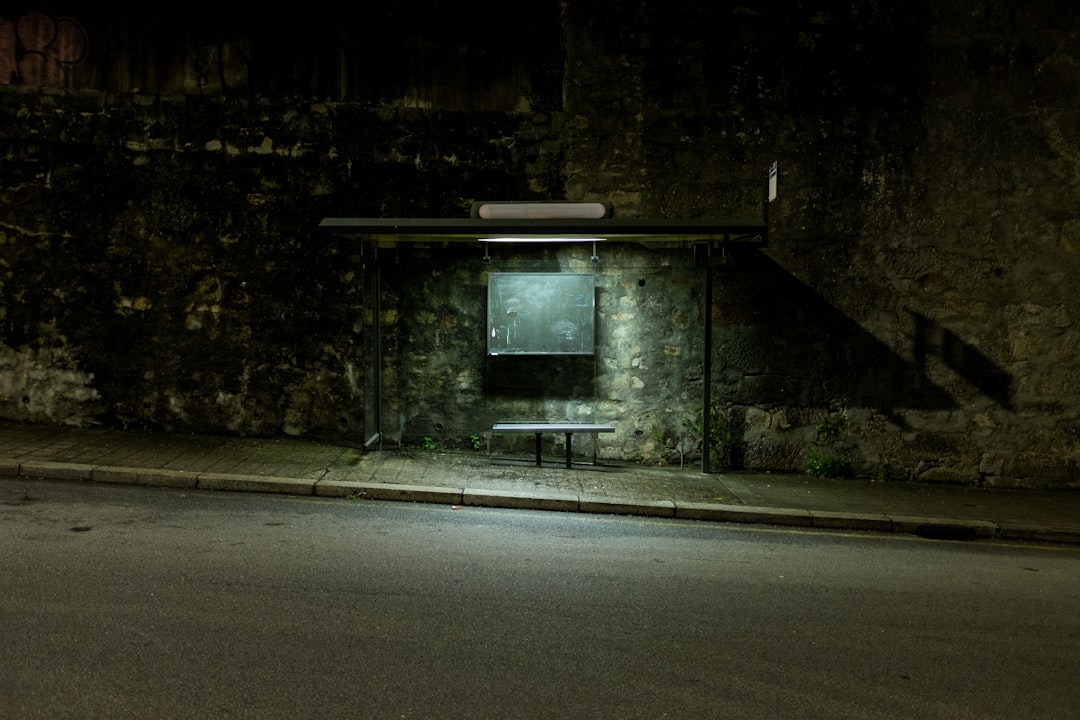 gray concrete wall with white light