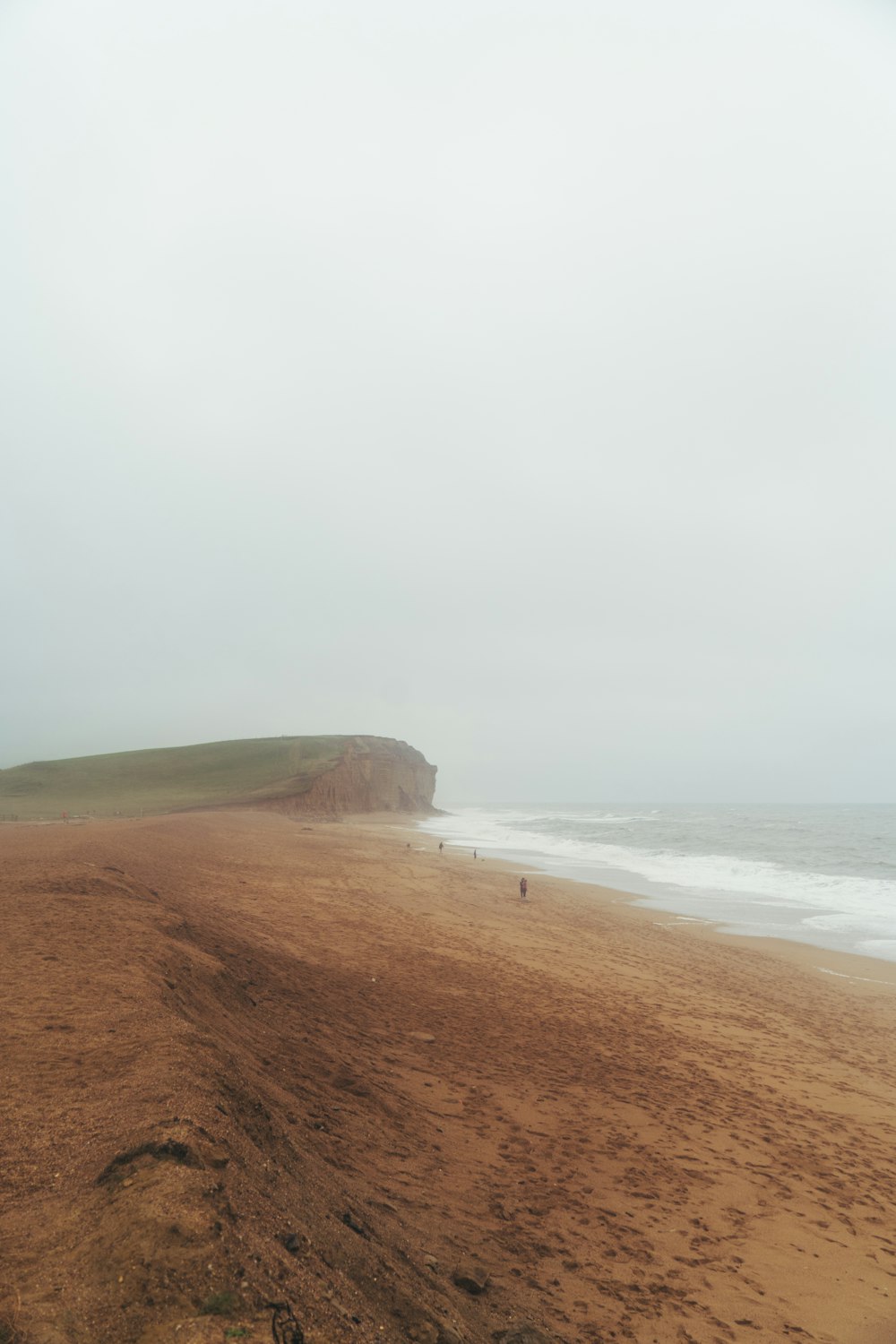 brown sand near body of water during daytime