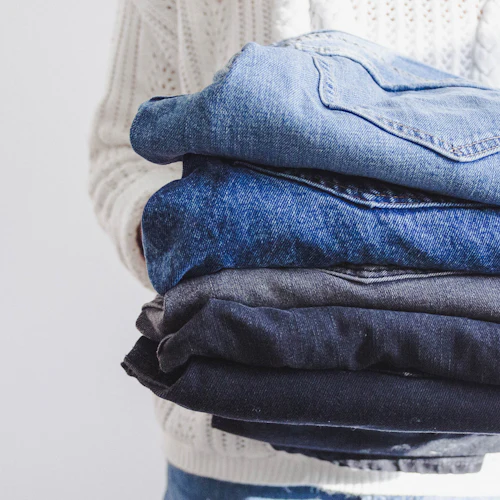 Folded fabric stack