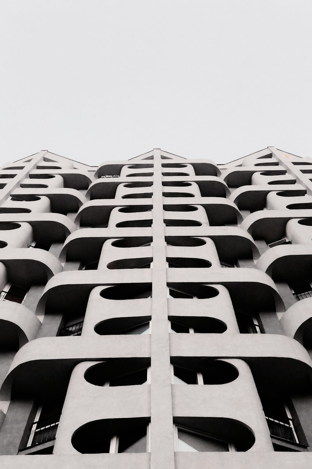 white and black concrete building