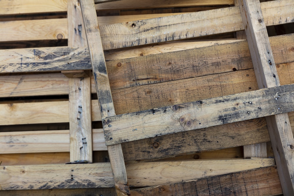 brown wooden plank lot during daytime