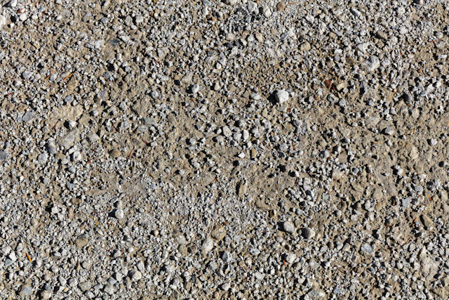 Close-up of crushed stone fragments