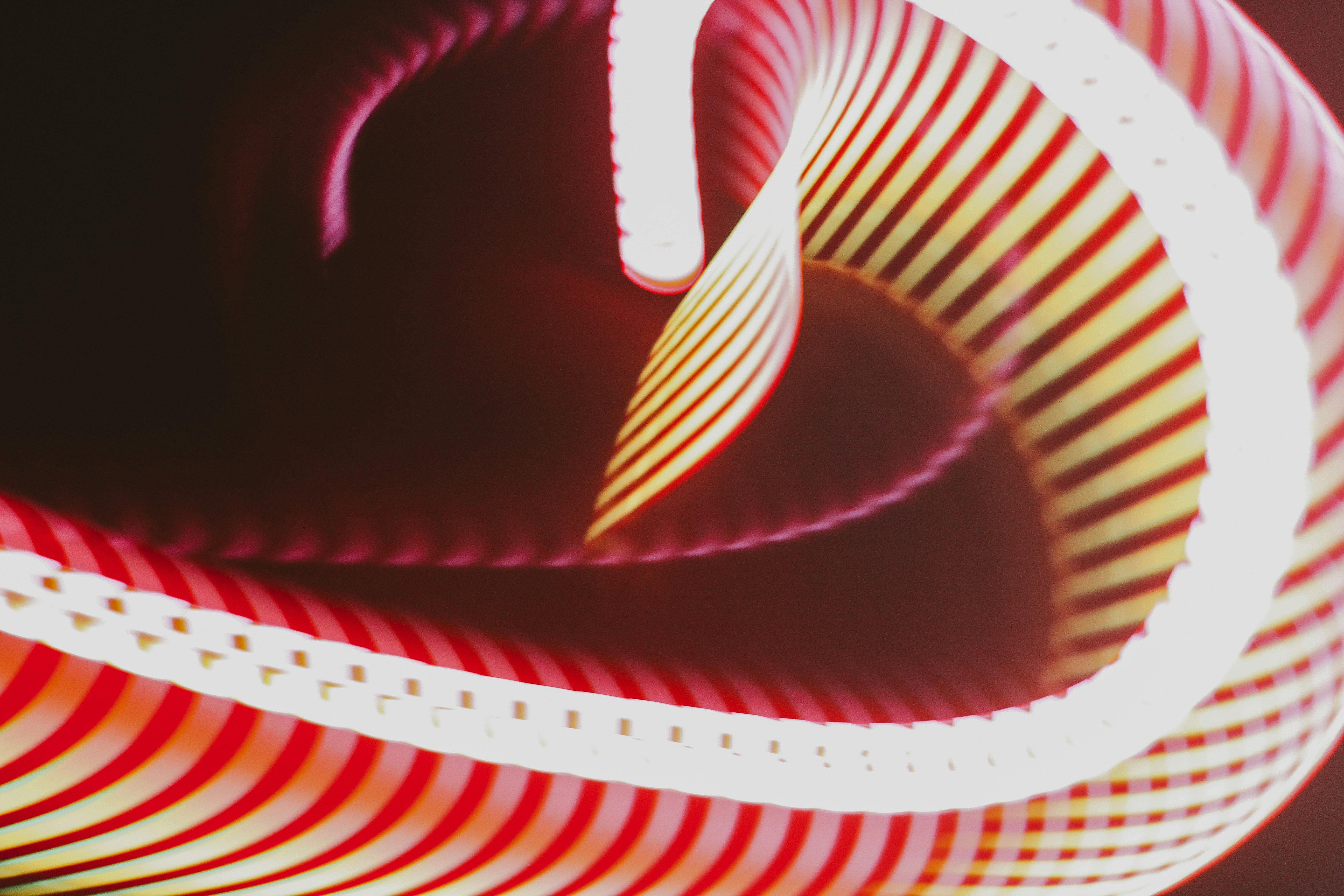 red and white spiral illustration