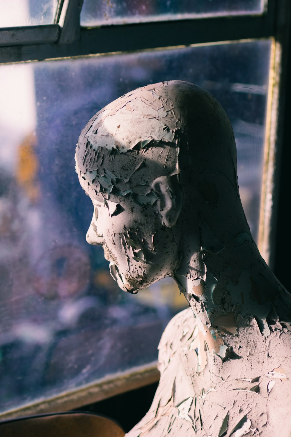 womans face with water droplets