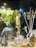 A warmly lit shop window display features a variety of home decor items. On the left, there's an ornate vase with pale yellow flowers. In front are jars and bottles labeled with the brand 'Zielinski & Rozen', a candle on a gold stand, and a horse-head figurine. To the right, a large amber bottle with white reeds sticks is displayed.