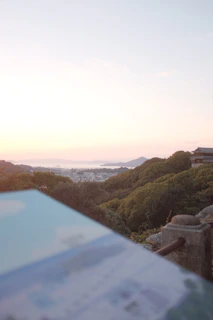 A friendly local map pinpointing service areas with a warm sunset in the background