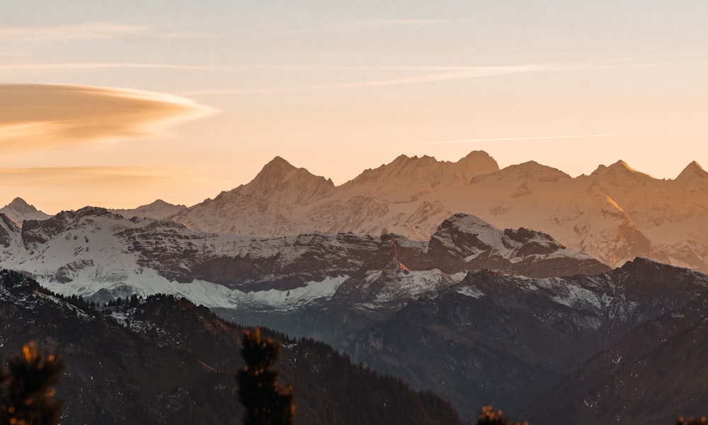 snow covered mountains during daytime