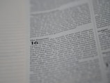 A close-up of a page from a religious text, focusing on passages related to the Passover with certain words highlighted in bold.