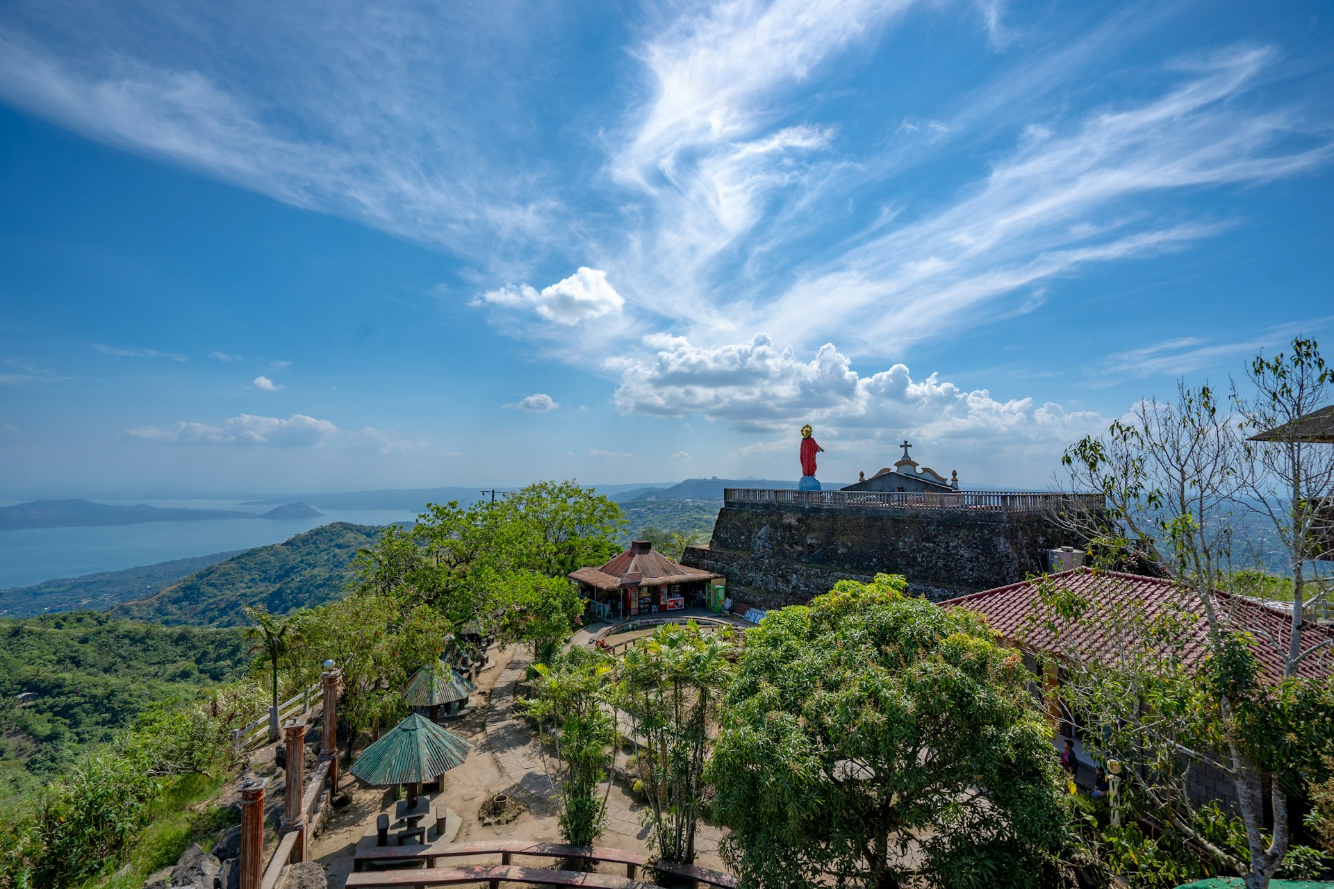 Tagaytay ridge view overlooking Taal Volcano and Lake