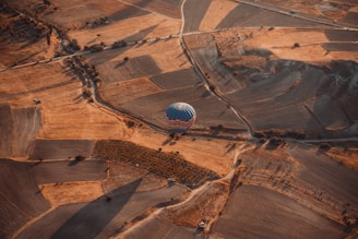 Pictured from hot air balloon in Marrakech