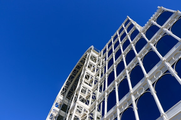 white metal frame under blue sky during daytime