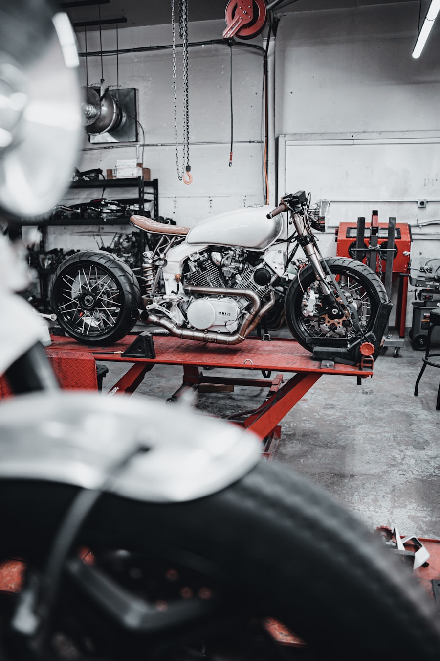 Motor in de werkplaats