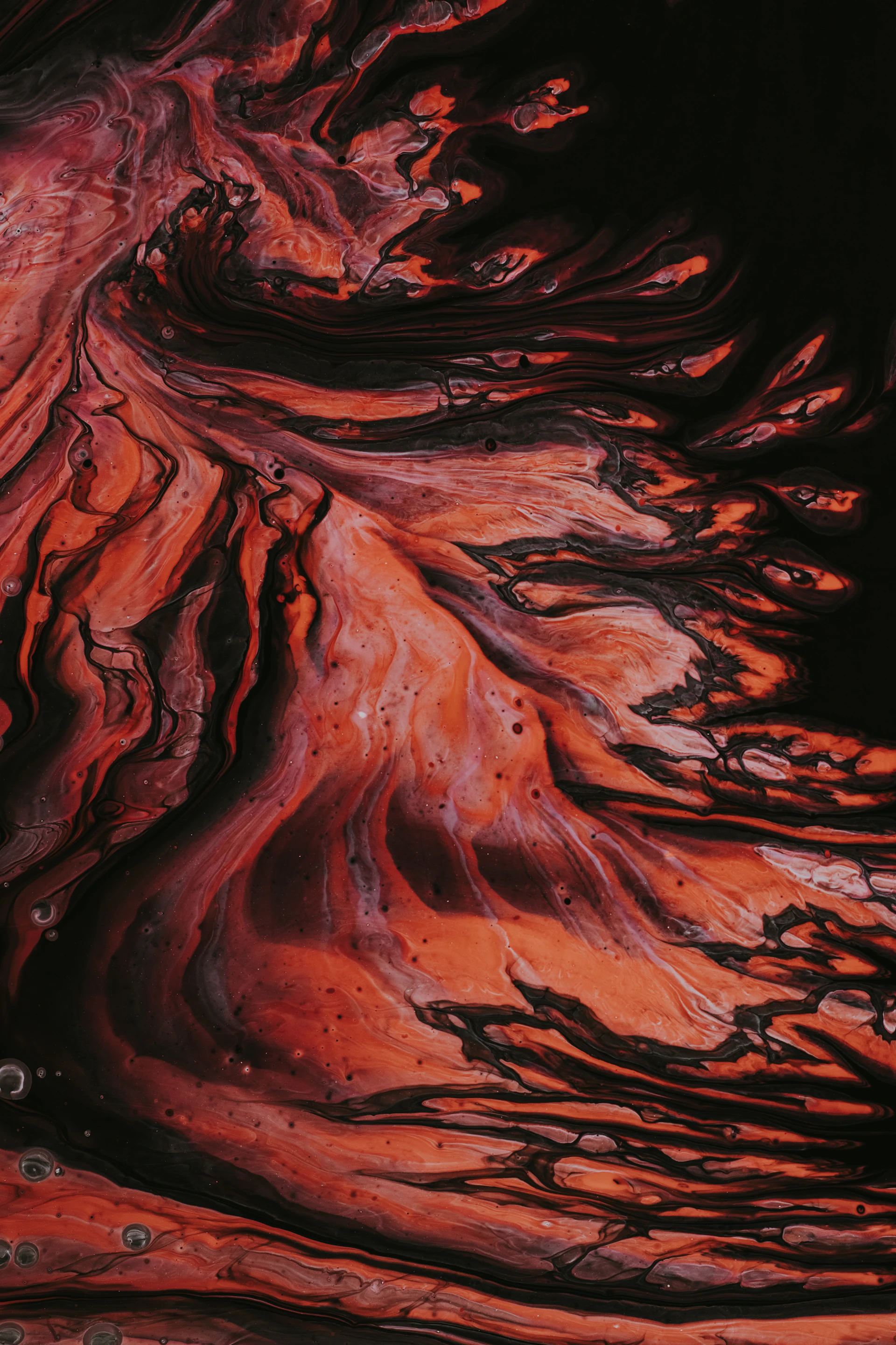 red and blue abstract painting