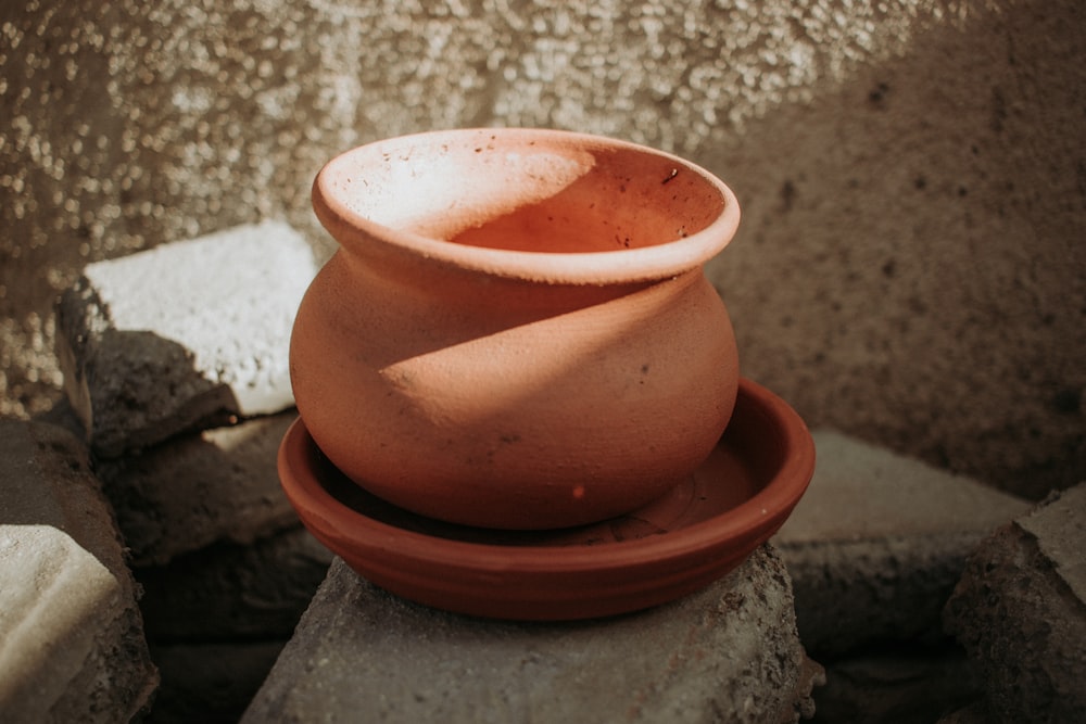 Small Clay Pot Stock Photo, Picture and Royalty Free Image. Image