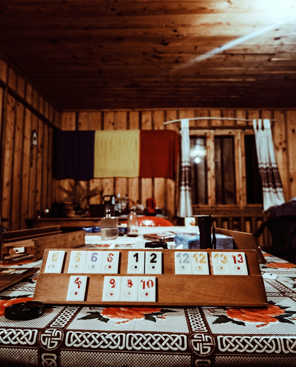 brown wooden table with brown wooden chairs