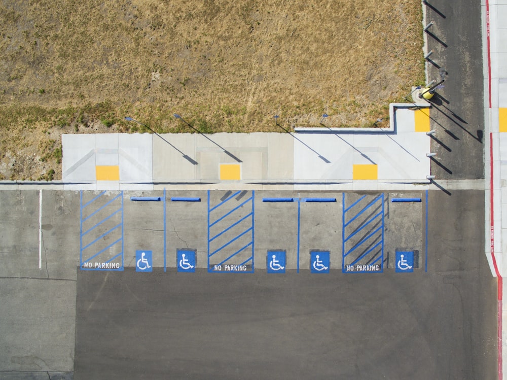 white and blue concrete building