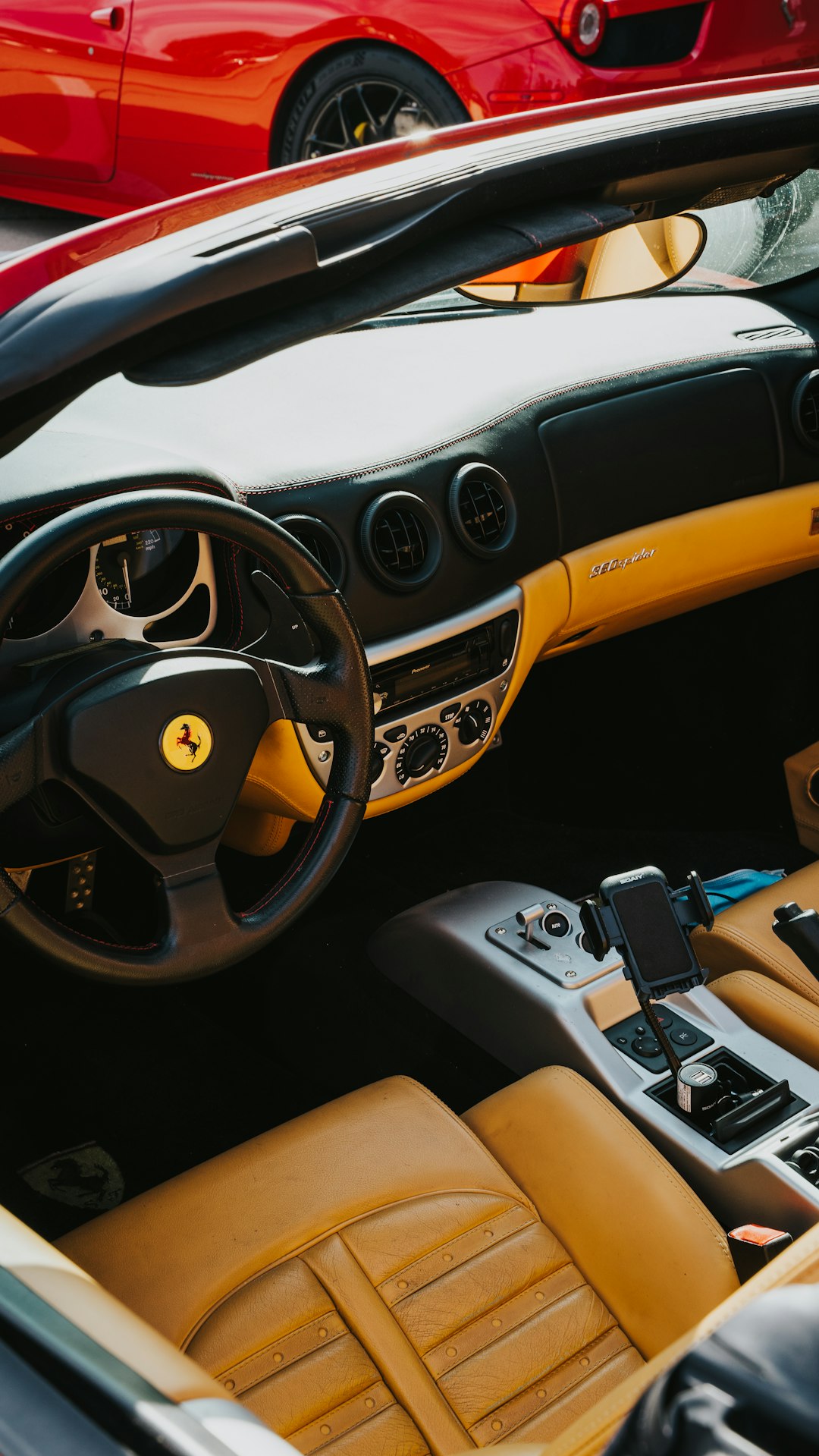 black and brown bmw car interior