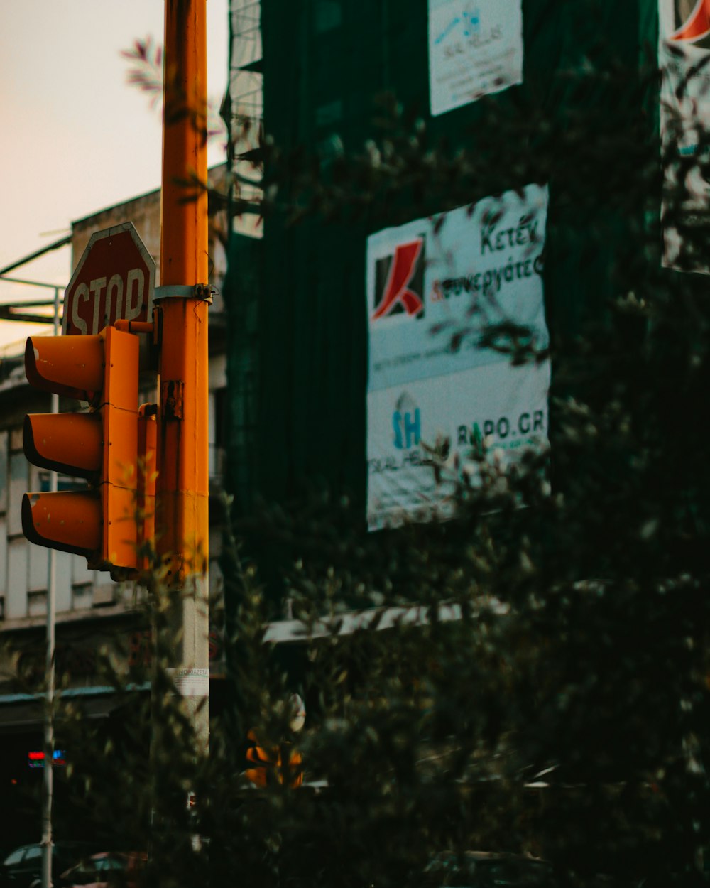 traffic light with red light