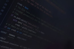 A computer screen displays a portion of source code written in a programming language. The code includes comments and conditional statements, with particular emphasis on credential management.