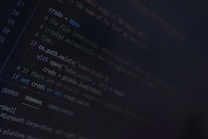 A computer screen displays a portion of source code written in a programming language. The code includes comments and conditional statements, with particular emphasis on credential management.