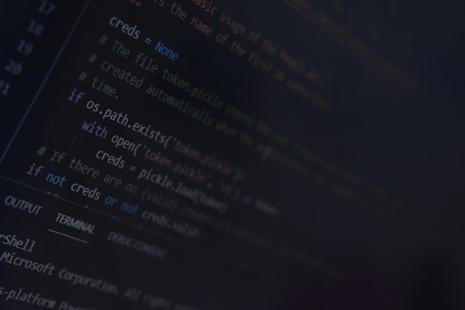 A computer screen displays a portion of source code written in a programming language. The code includes comments and conditional statements, with particular emphasis on credential management.