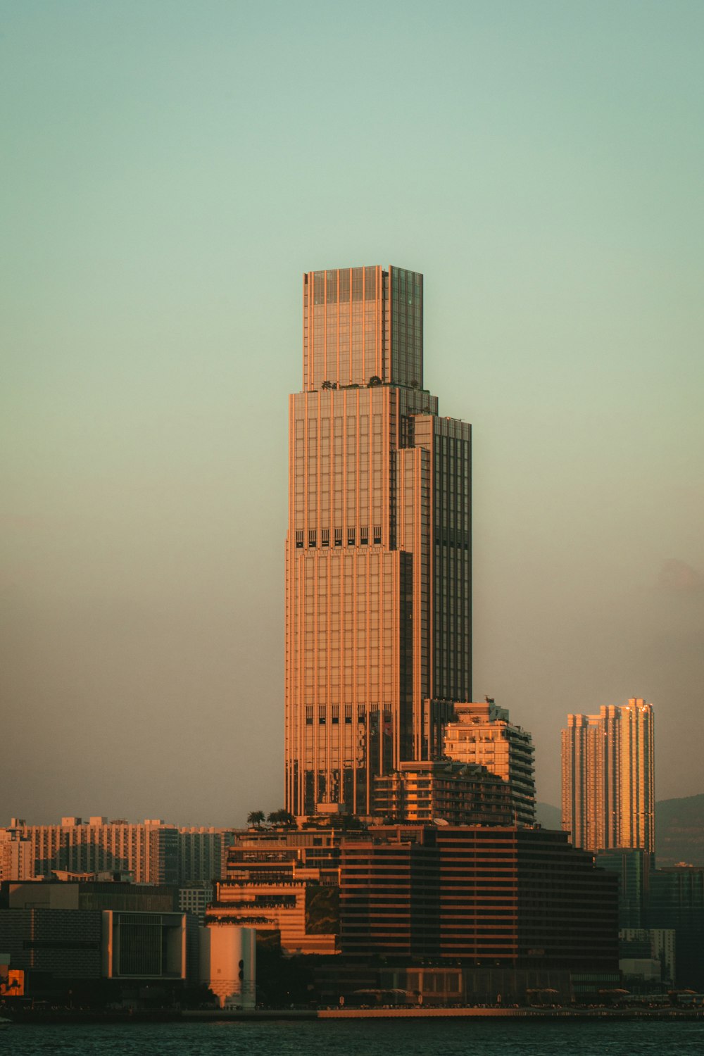 white concrete building during sunset