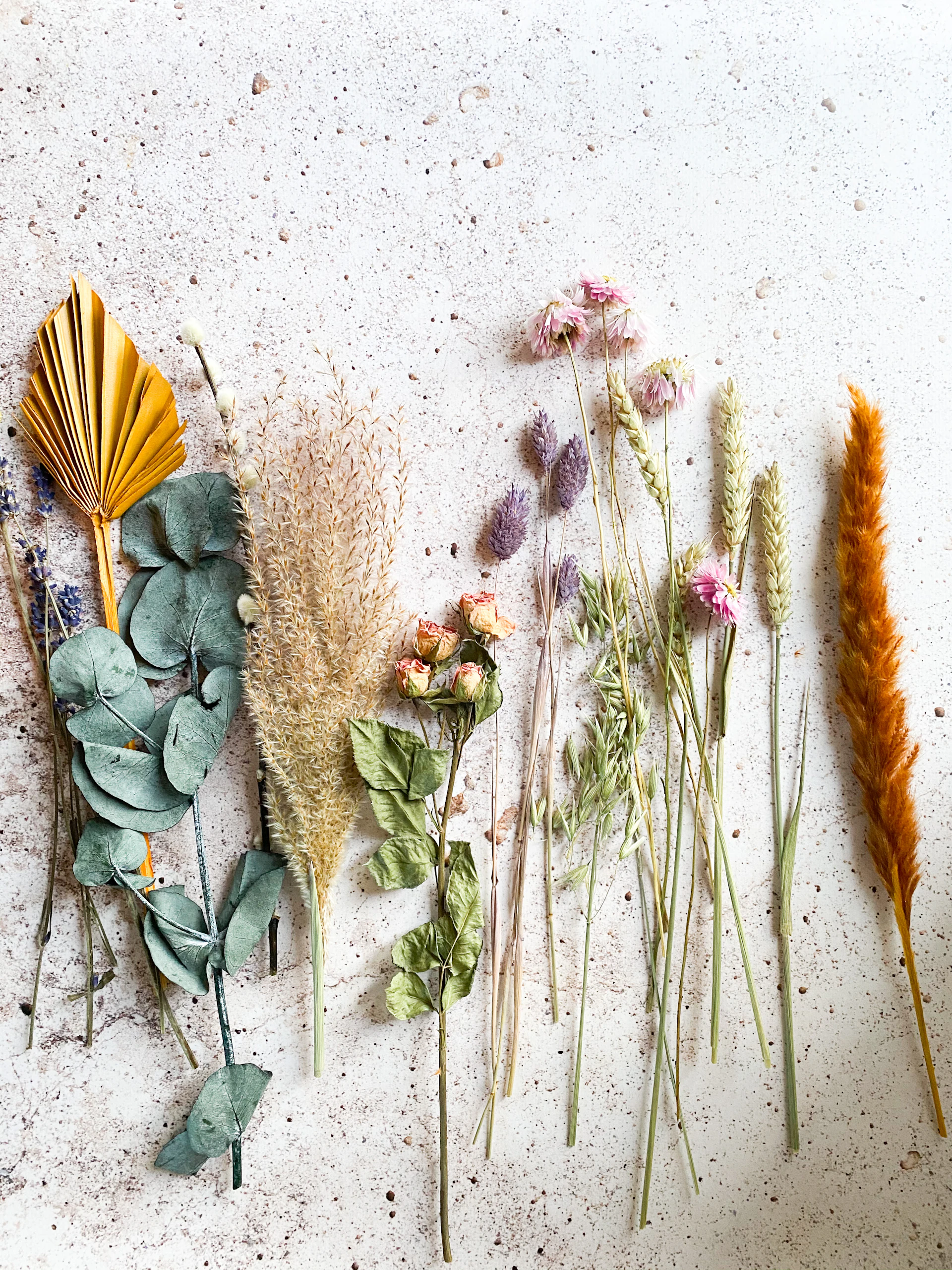 Harvest Bramble — Everlasting dried blooms & grasses in warm, muted tones.