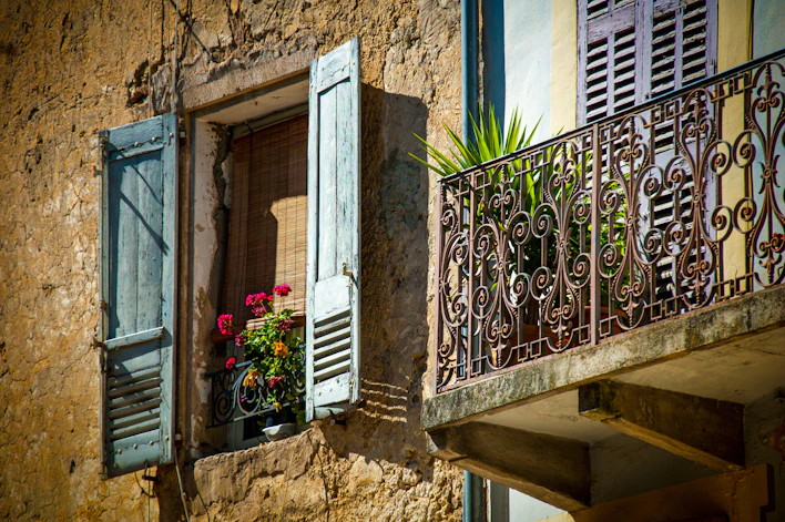 white window type air conditioner on window