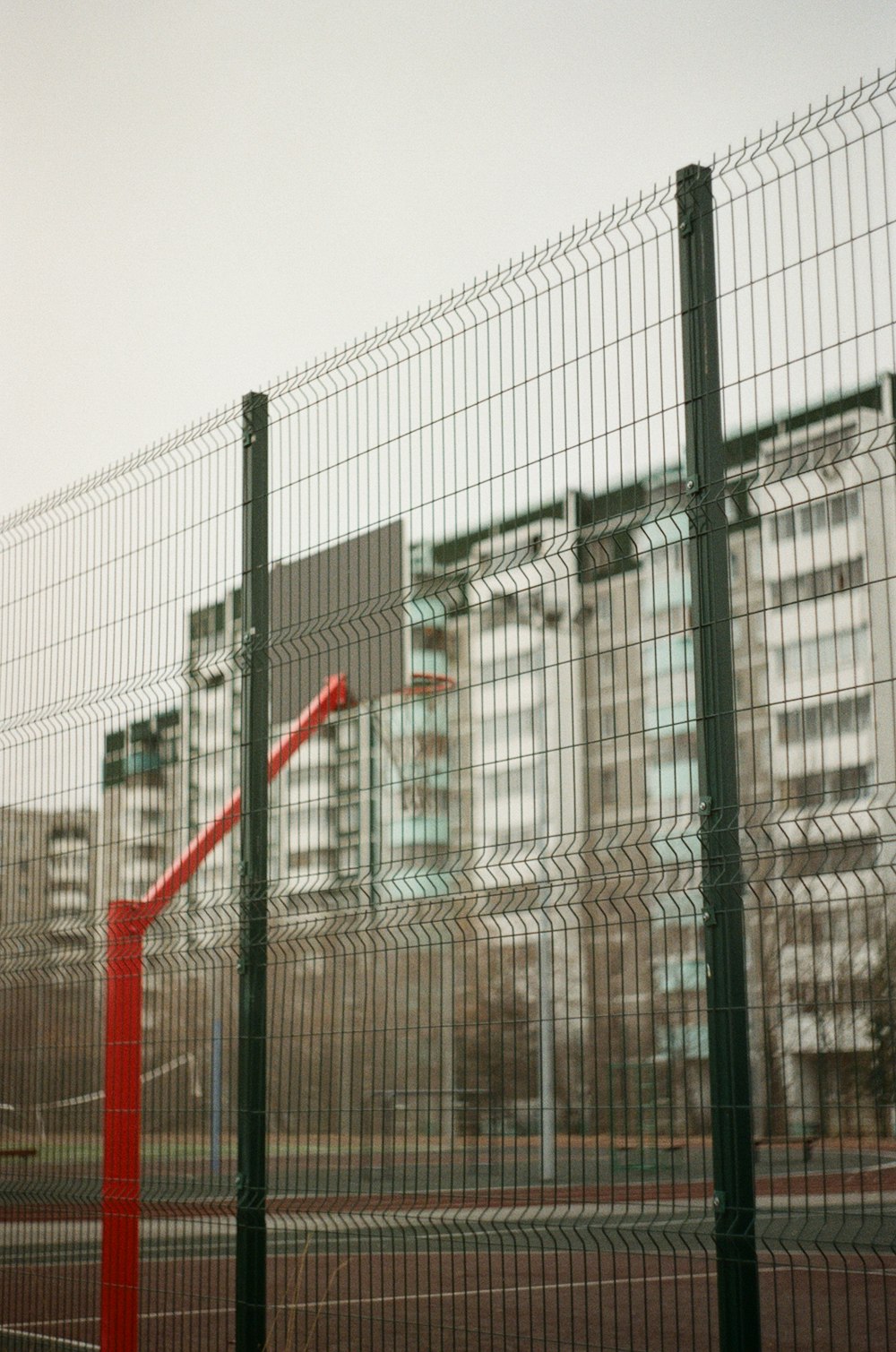 black metal fence near building