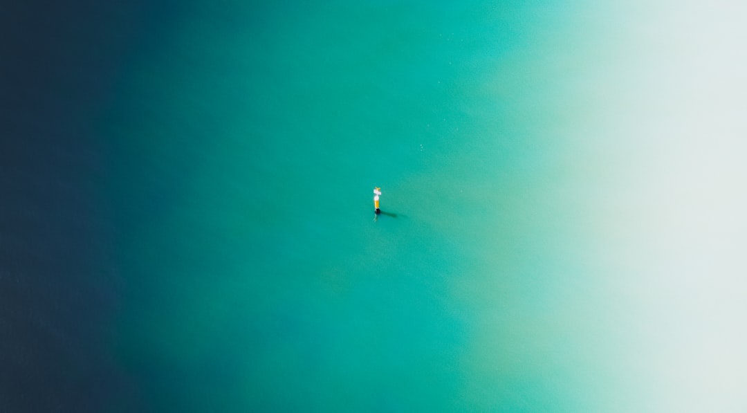 white boat on blue water