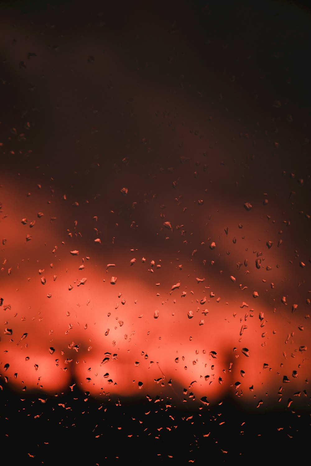 water droplets on glass window