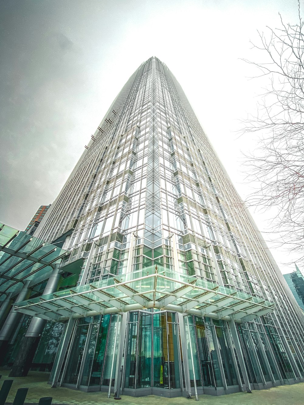 low angle photography of gray concrete building