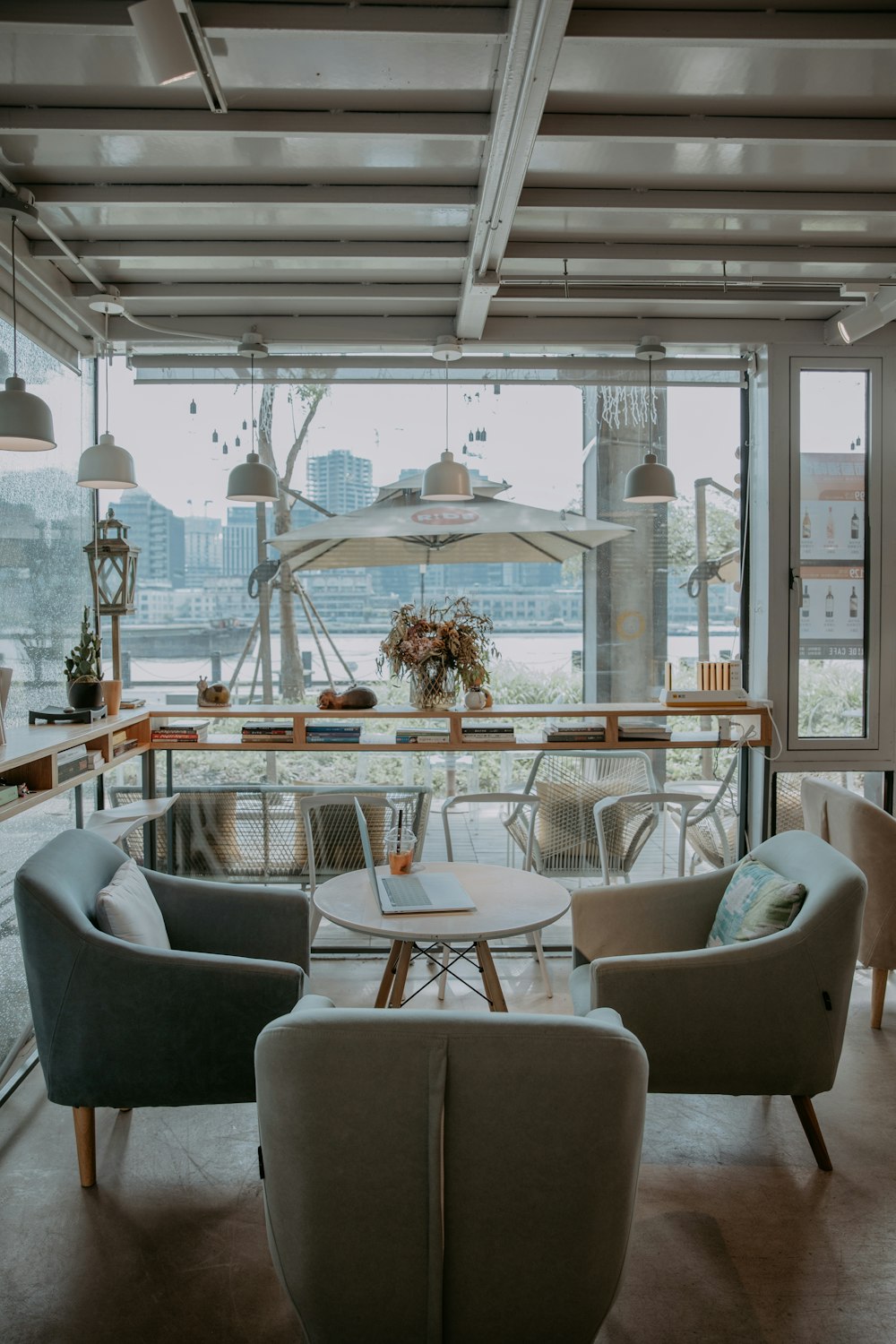 white and brown dining table and chairs