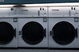 white front load washing machine