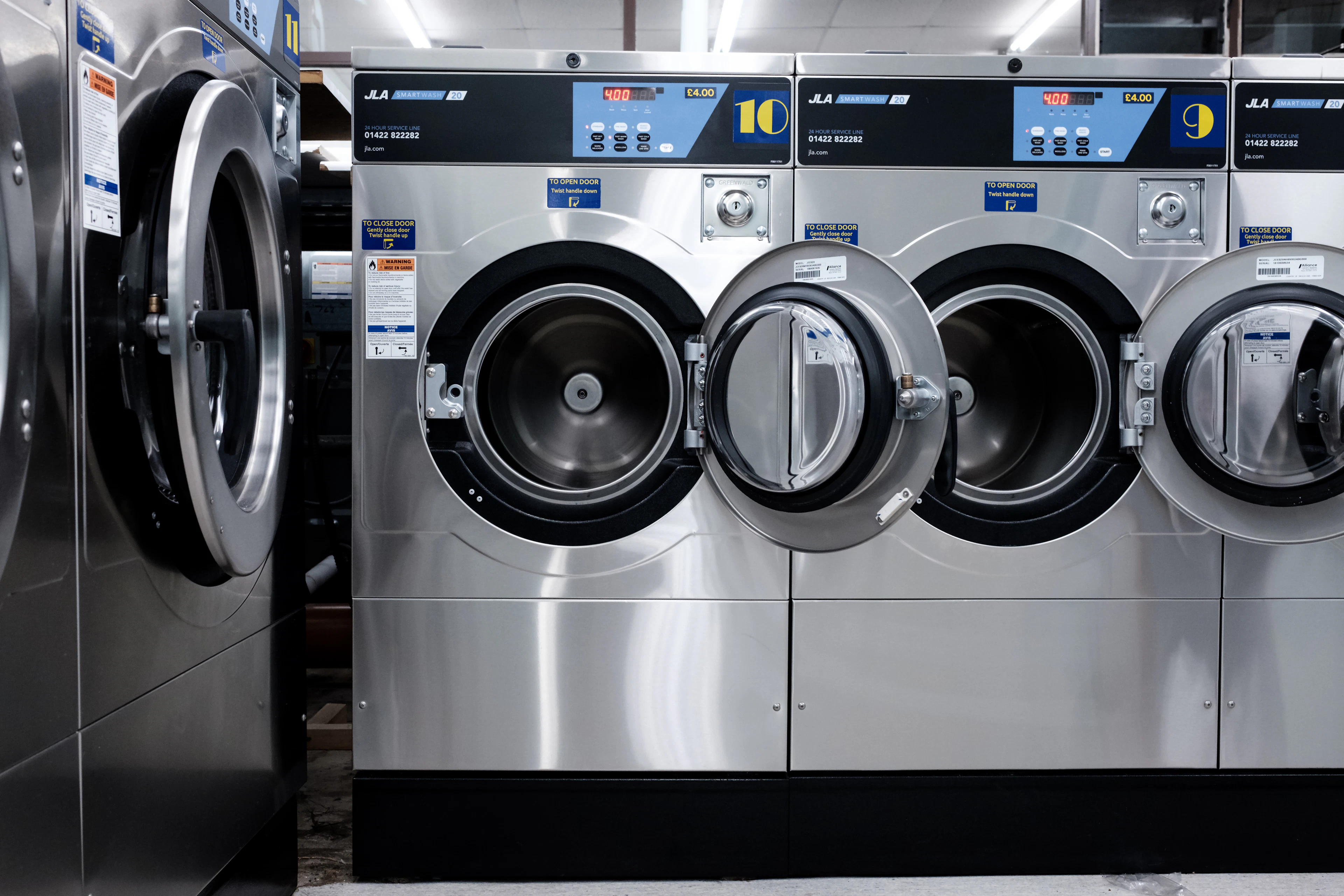 Washing machine ready for testing