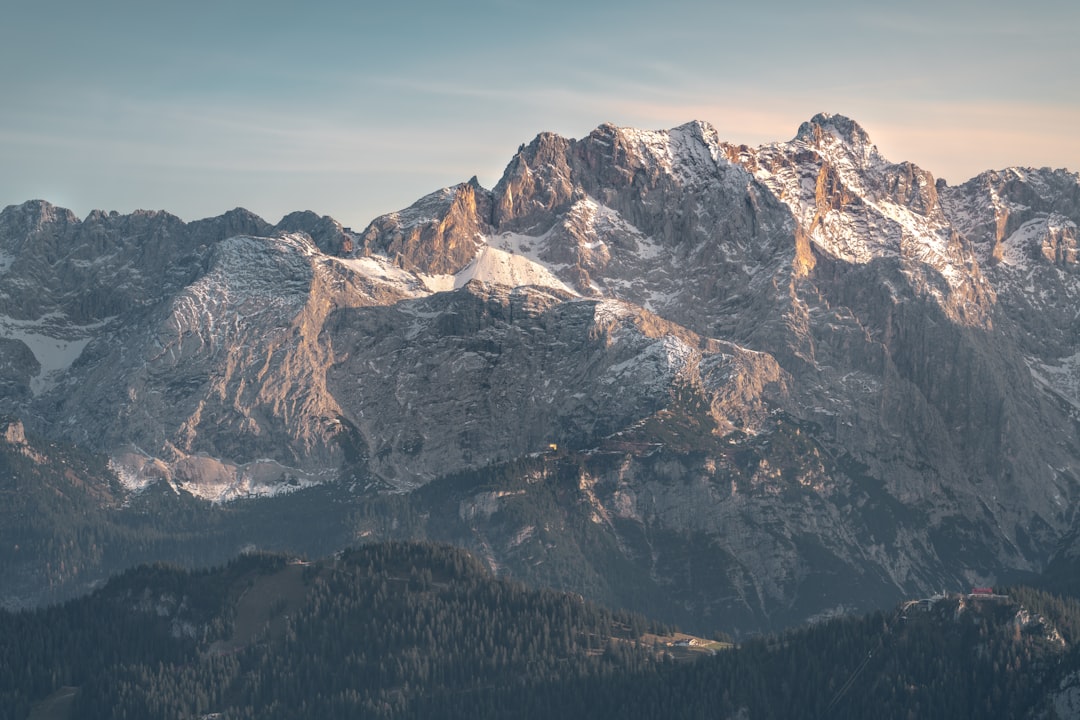 snow covered mountain during daytime