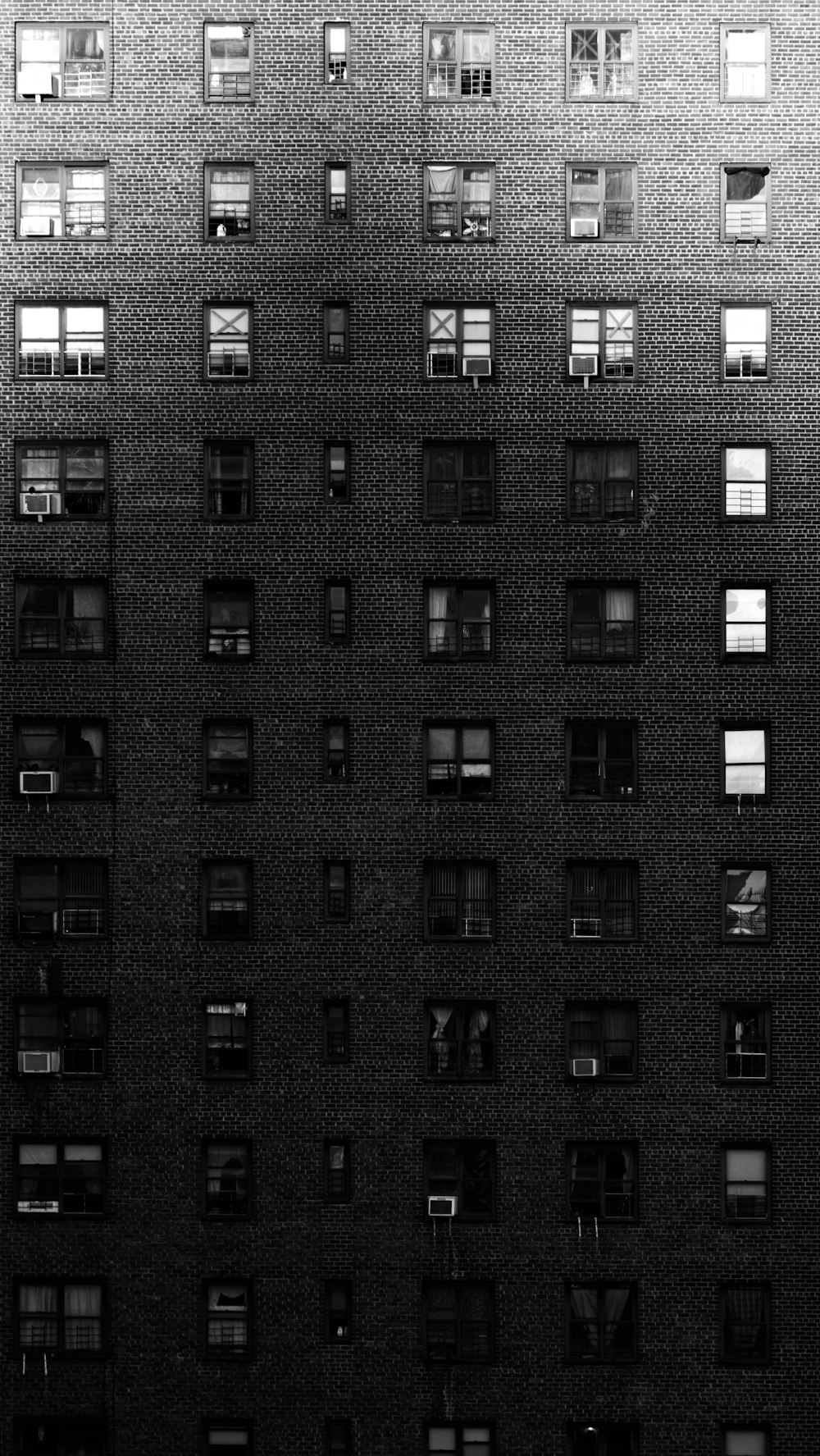 black and white concrete building