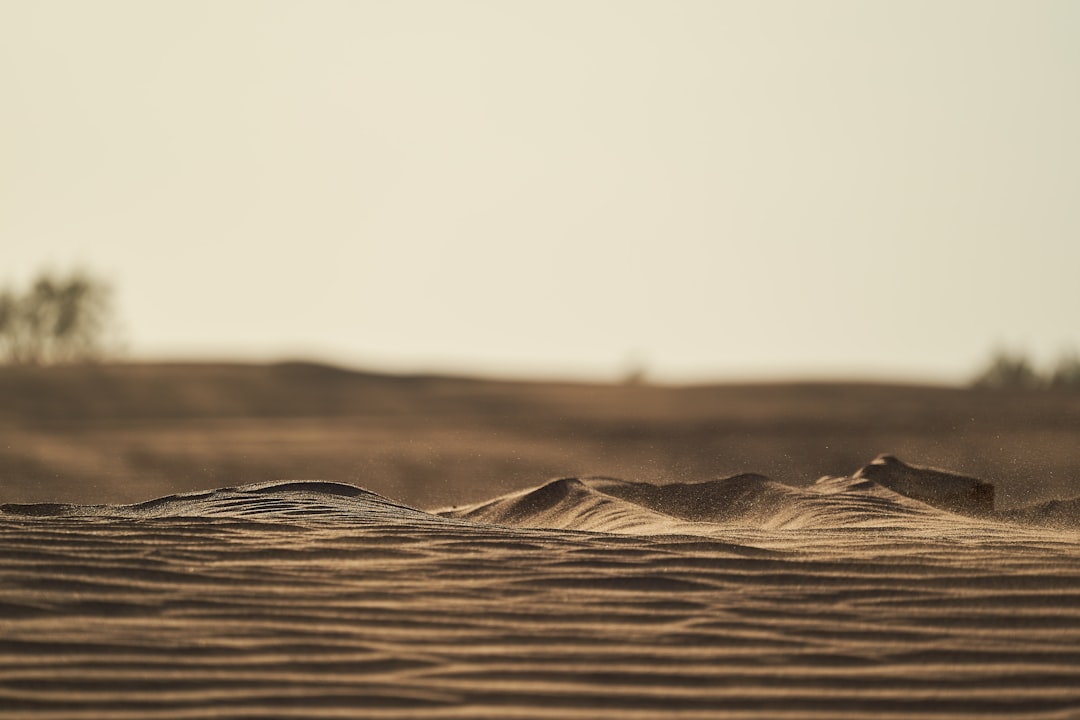 brown sand under white sky during daytime