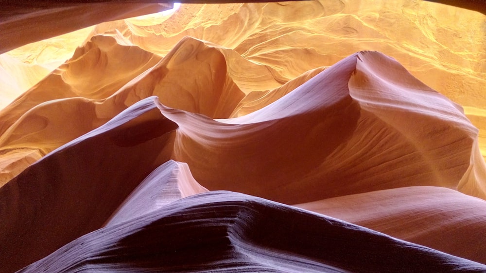 white and blue sand dunes