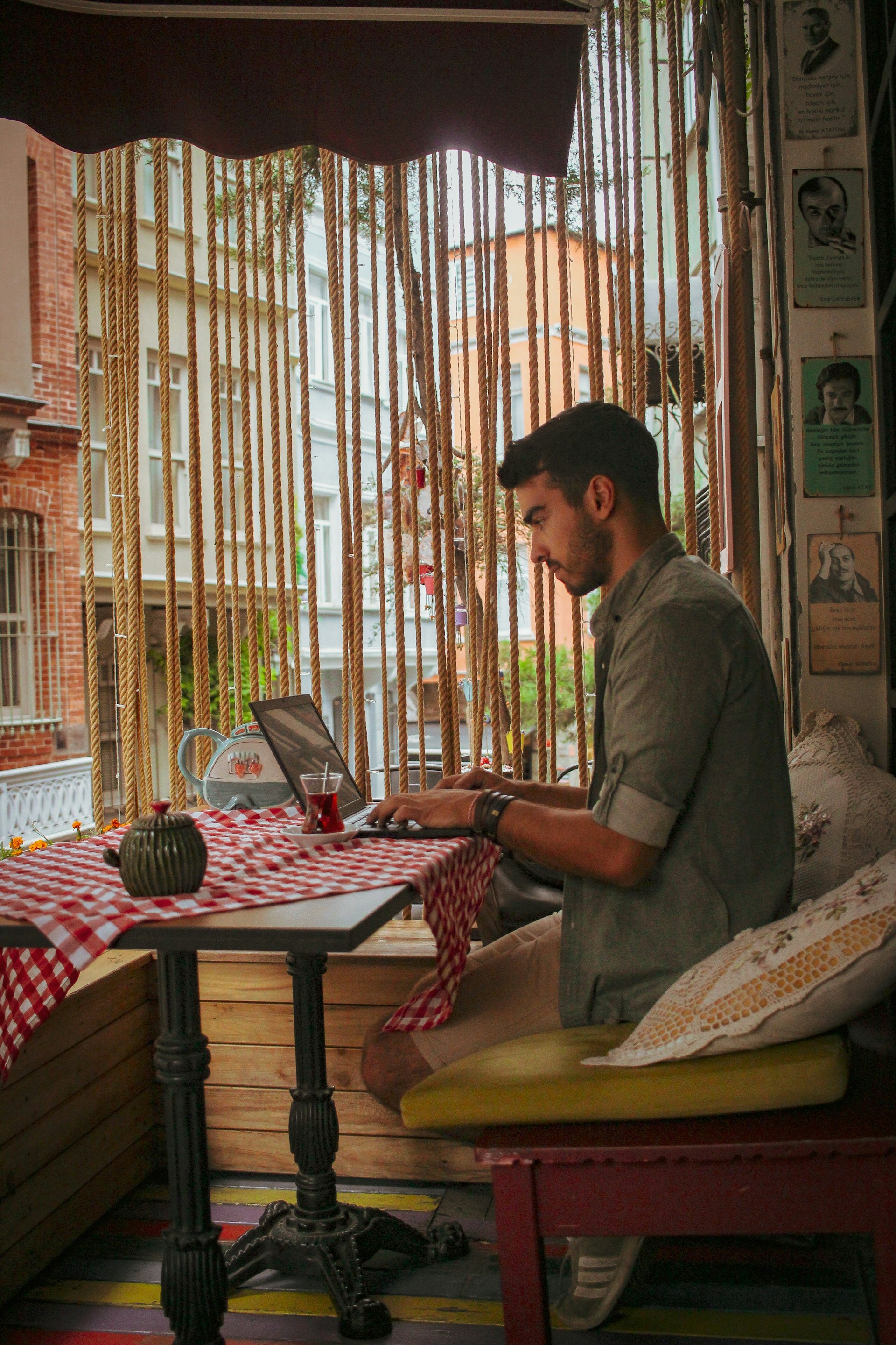 woman wearing yellow long-sleeved dress under white clouds and blue sky during daytime