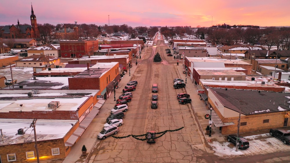 cars parked on parking lot during daytime