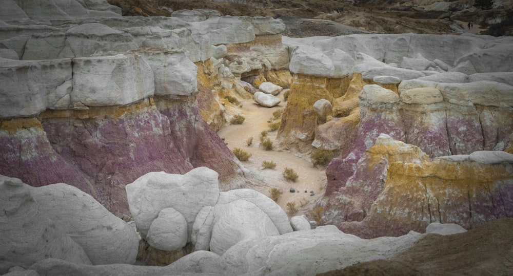 white and brown stone fragment