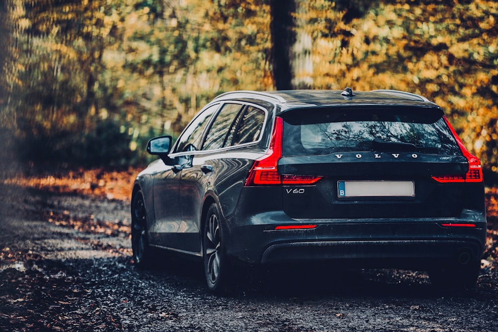 black honda car on road