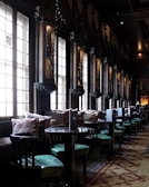An elegant jazz club interior with soft lighting and tables.